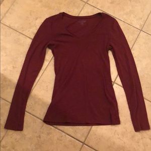 Maroon v neck